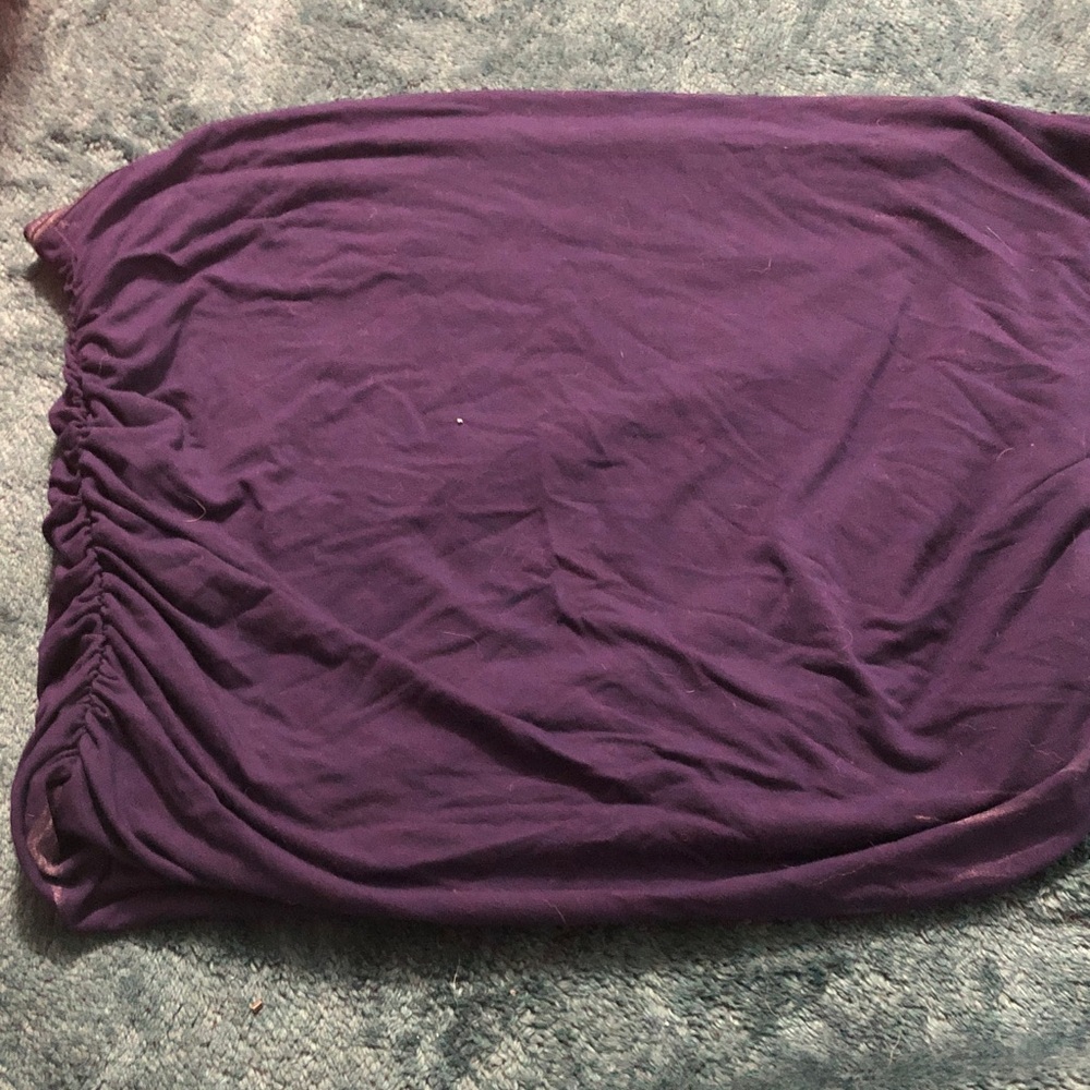 Purple Ruched Top